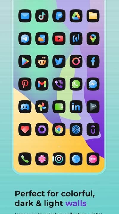 Selene Noir - Dark Icon Pack screenshot 2