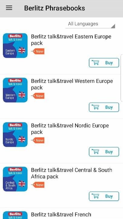 Berlitz talk&travel Phrasebooks screenshot 2