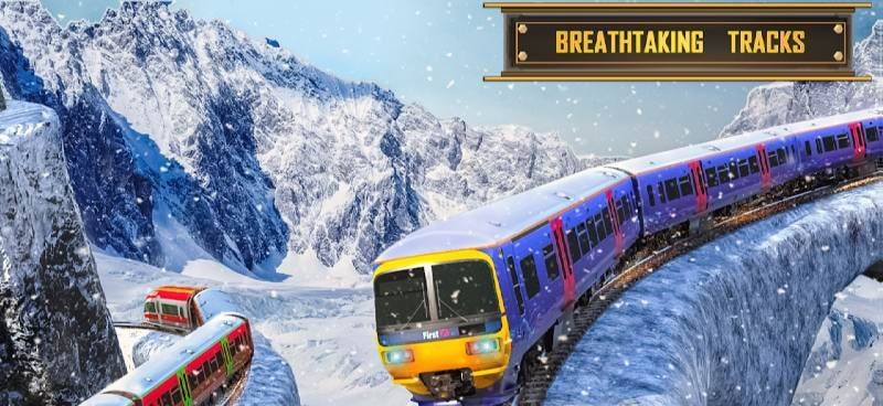 Snow Train Simulator Games 3D screenshot 3
