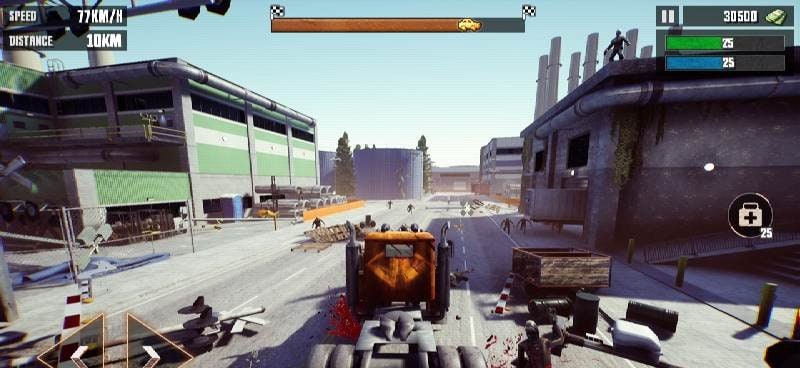 Roadkill 3D: Zombie Crush FPS gameplay screenshot 2