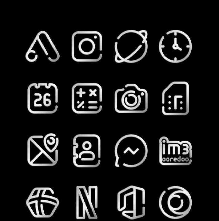 LineBula Silver - Icon Pack screenshot 2