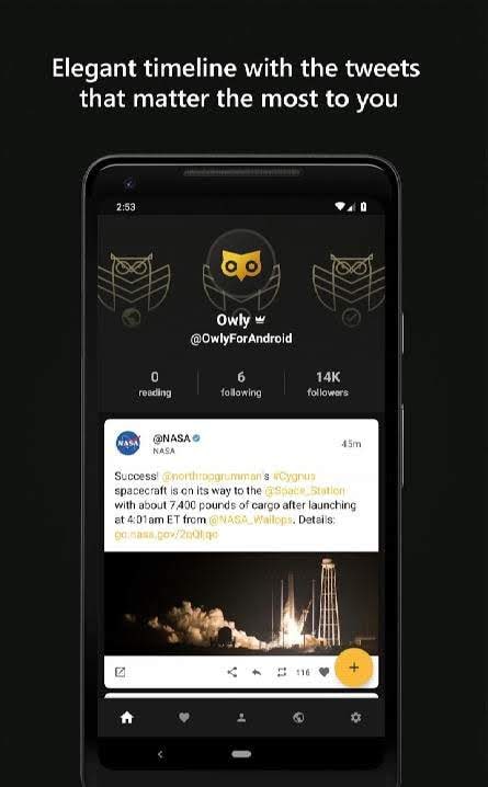 Owly for Twitter screenshot 1