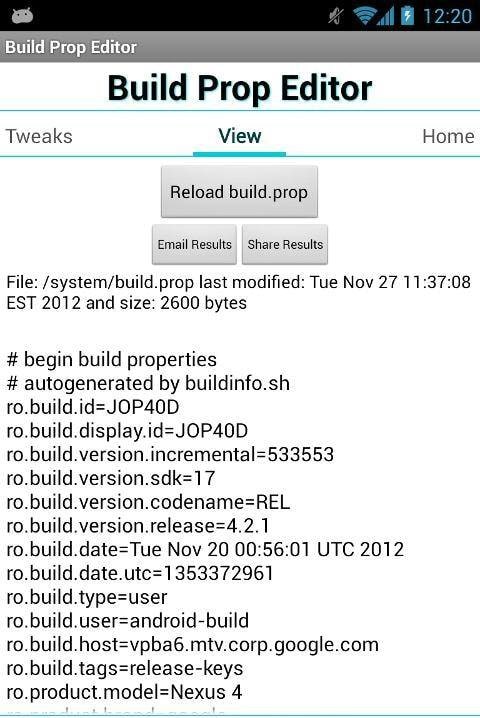 Build Prop Editor screenshot 3