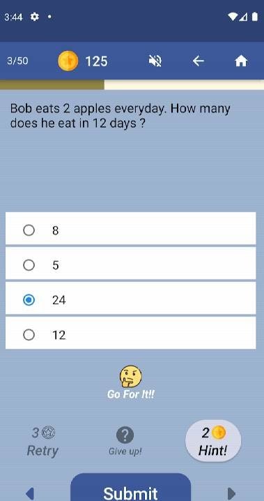 Grade 2 Math Quiz screenshot 3