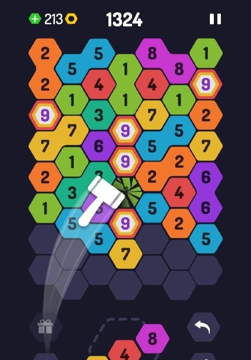 UP 9 Hexa Puzzle! Merge em all screenshot 4