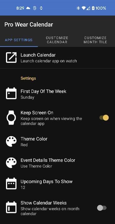 Pro Wear Calendar screenshot 3