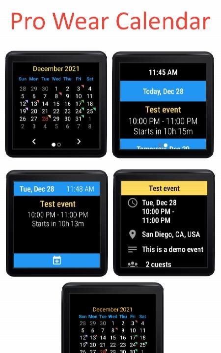 Pro Wear Calendar screenshot 2