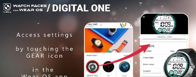 Digital One Watch Face preview image 3