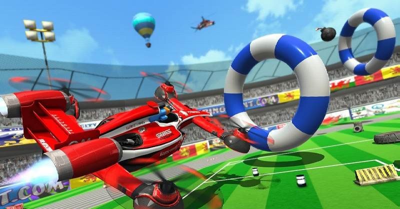 Flying Formula Car Racing Game gameplay preview 2