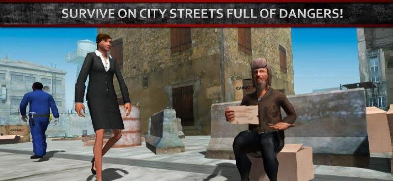 Tramp Simulator: Survival City screenshot 1