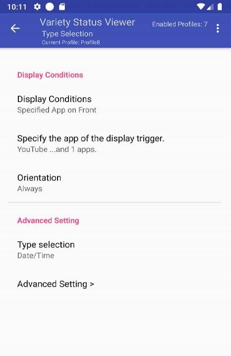 Variety Status Viewer (battery, clock, date, etc) screenshot 3