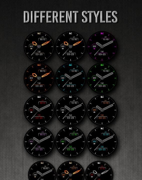 PWW21 - Analog Watch Face preview 3