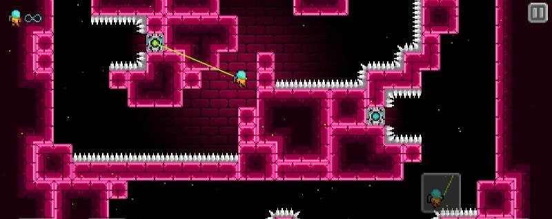 The Ruins of Dungeneon: Retro Hardcore Platformer gameplay screenshot 1