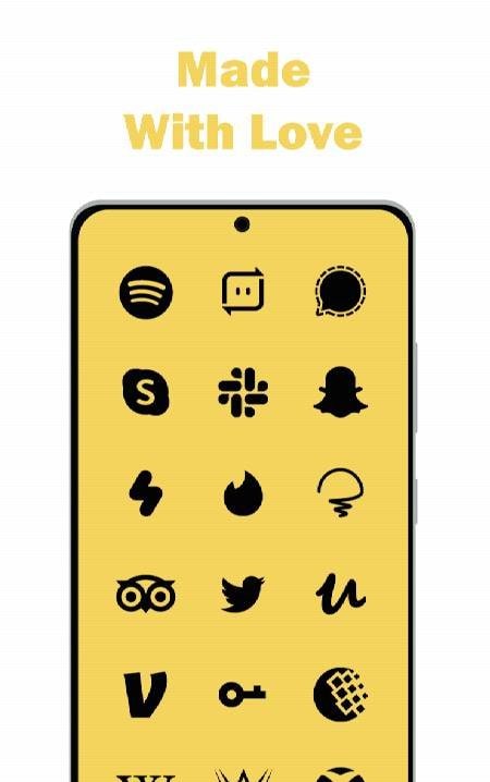 Flat Black - Icon Pack screenshot 4