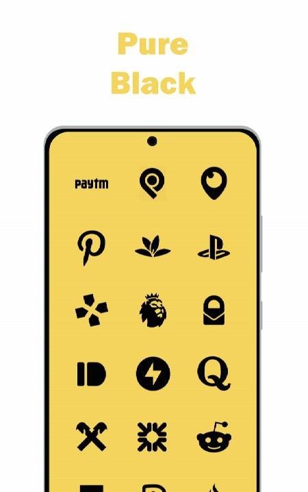 Flat Black - Icon Pack screenshot 3