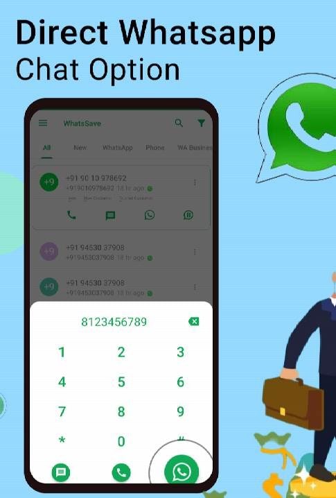 WhatsSave: Auto Save Number, Export WhatsApp Cont screenshot 2