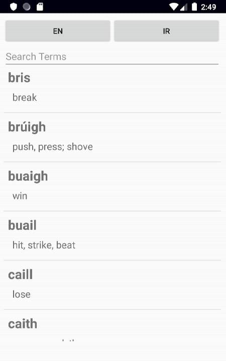 Irish Verb Blitz Pro screenshot 2