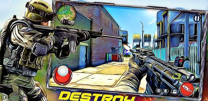 Anti-Terrorism Gun Strike - Free Gun Shooter Game gameplay screenshot 3