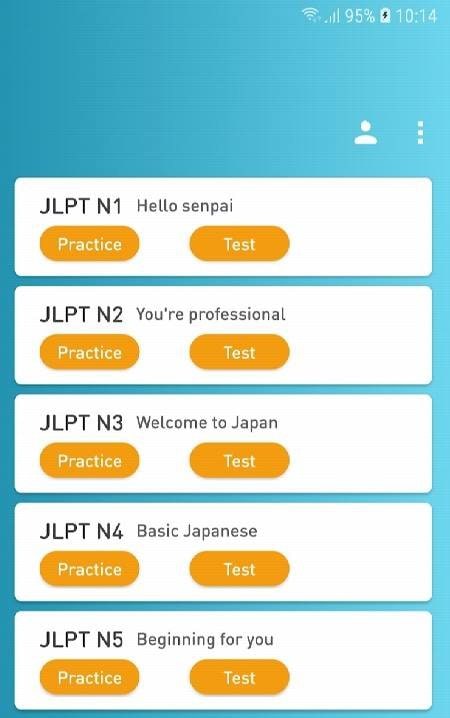 JLPT Test - Japanese Test (N5-N1) screenshot 1
