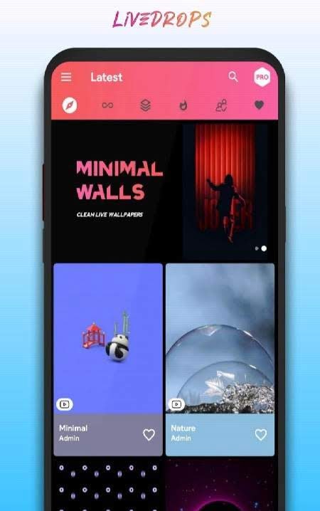 LiveDrops - 4K Live Wallpapers & HD Backgrounds screenshot 1