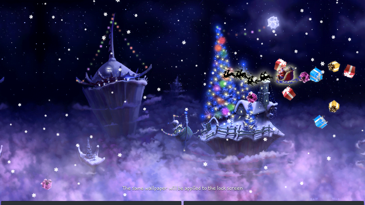 Christmas Snow Fantasy Live Wallpaper Full screenshot 2