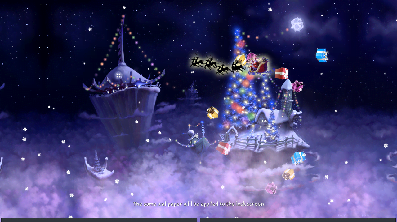 Christmas Snow Fantasy Live Wallpaper Full screenshot 3