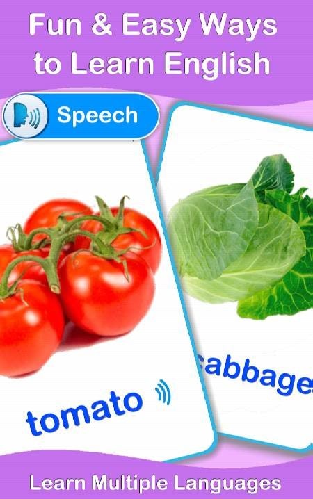 Vegetables Cards PRO (Learn English Faster) screenshot 2