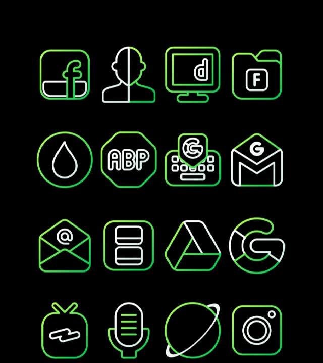 Nambula Green - Lines Icon Pack screenshot 4
