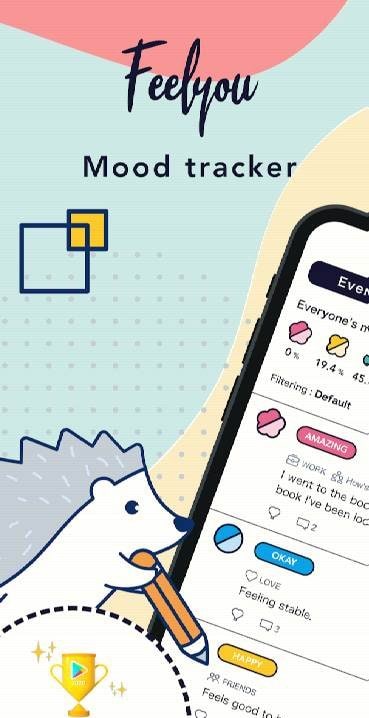 Feelyou: Social Self-Care & Journal Mood Tracker screenshot 1