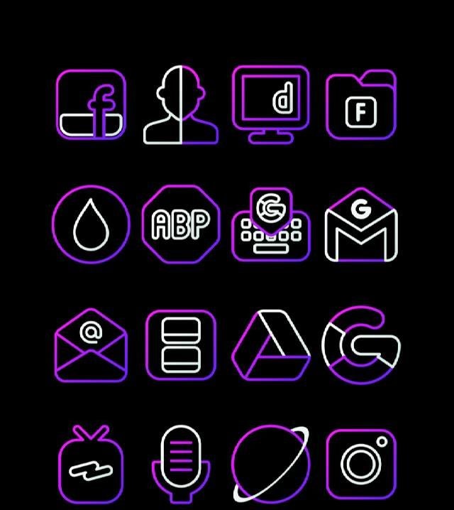 Nambula Purple - Lines Icon Pack screenshot 4