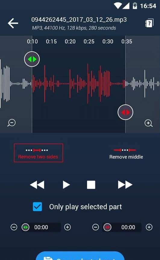 MP3 Cutter Ringtone Maker Pro screenshot 1