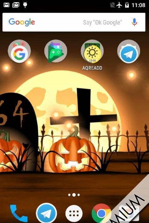 Halloween Live Wallpaper with Countdown and Sounds screenshot 3
