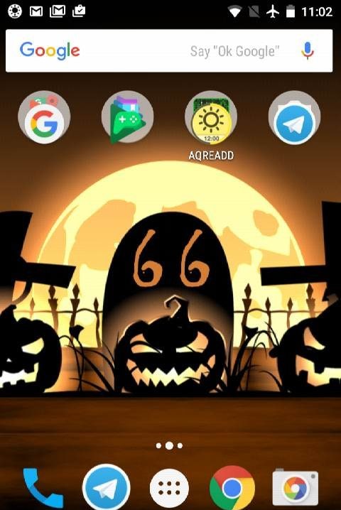 Halloween Live Wallpaper with Countdown and Sounds screenshot 1