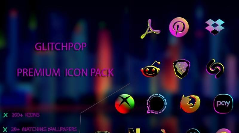 Glitchpop - Premium Icon Pack screenshot 1