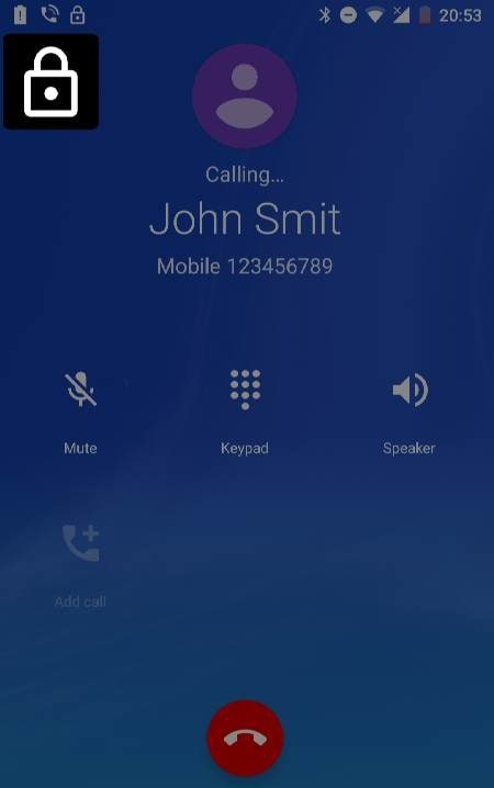 Smart Call Screen Lock screenshot 1