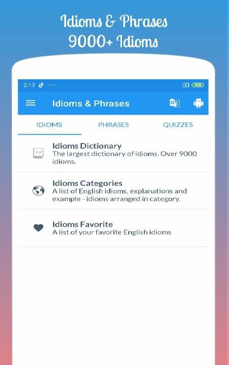 Best English Idioms & Phrases (Pro) screenshot 2