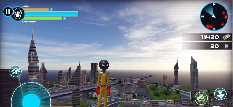 Stickman Rope Hero - Vegas Gangster Crime screenshot 2