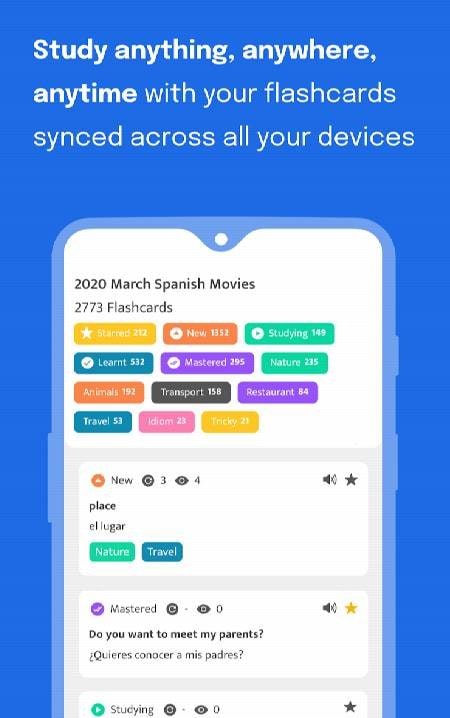 Simple Flashcard Manager screenshot 1
