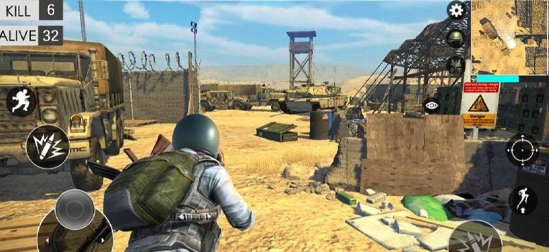 Desert survival shooter game screenshot 2