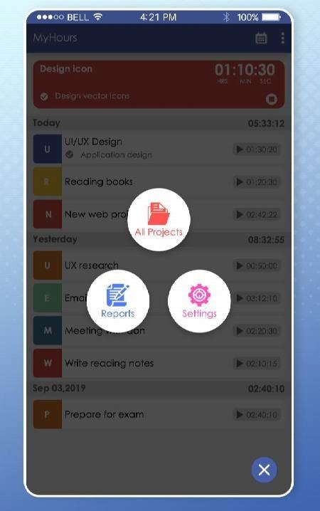 MyHours: Track Your Hours, Time Management screenshot 3