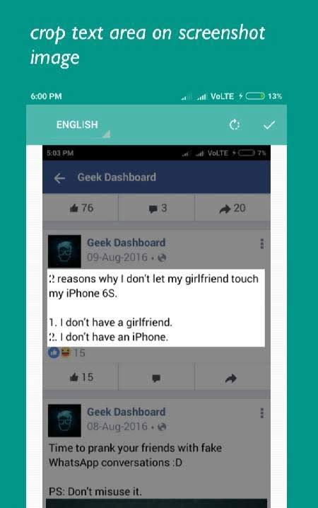 Copy Text On Screen screenshot 2