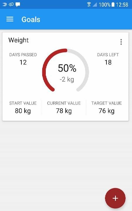Body measurements - weight, BMI, waist, fat, pulse screenshot 4