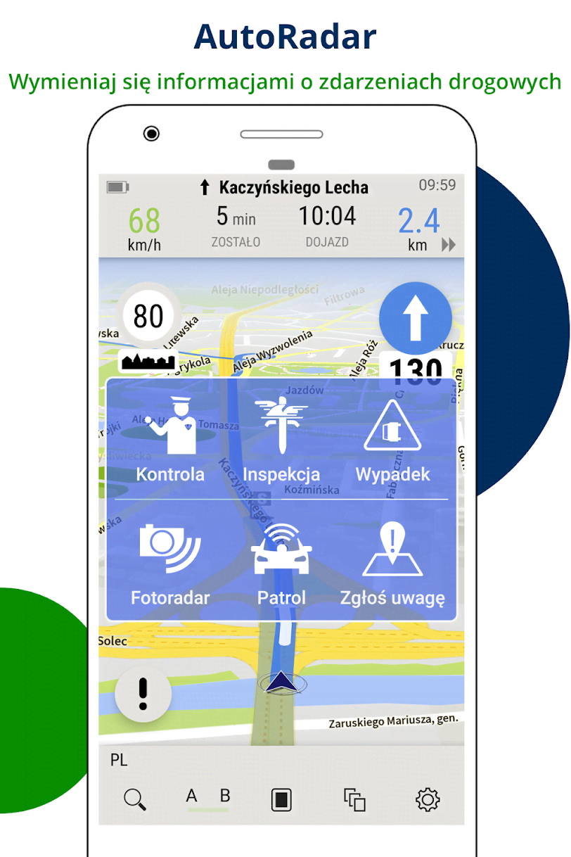AutoMapa: GPS navigation, radars, traffic, places screenshot 2