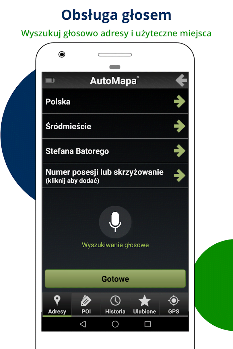 AutoMapa: GPS navigation, radars, traffic, places screenshot 3