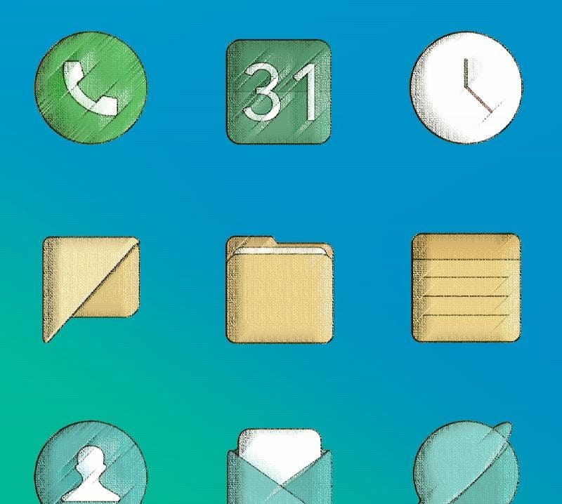 Miui Vintage - Icon Pack screenshot 1