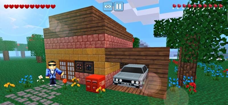 Block Craft World 3D: Mini Crafting and building! screenshot 1