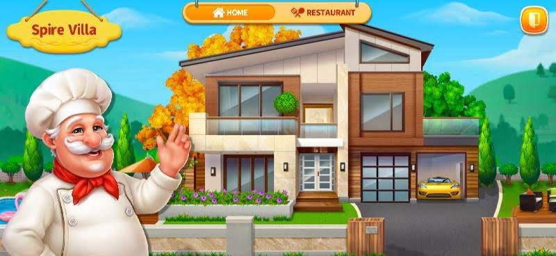 Cooking Home: Design Home in Restaurant Games screenshot 2