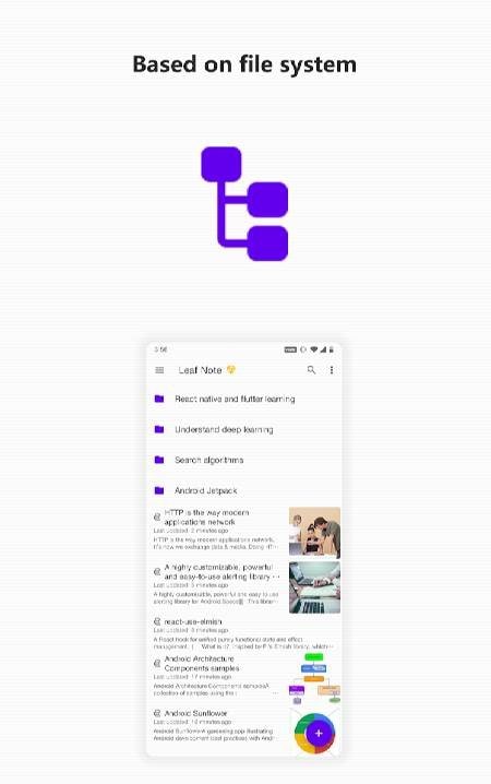 Leaf Note -- the markdown note-taking app screenshot 1