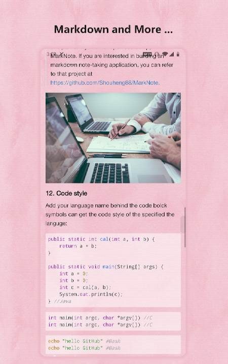 Leaf Note -- the markdown note-taking app screenshot 2