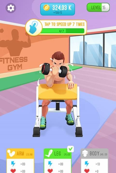 Idle Workout: Slap Kings: MMA Muscle Fighting Screenshot 2